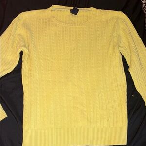 GAP Sunny Yellow Cable Knit Sweater